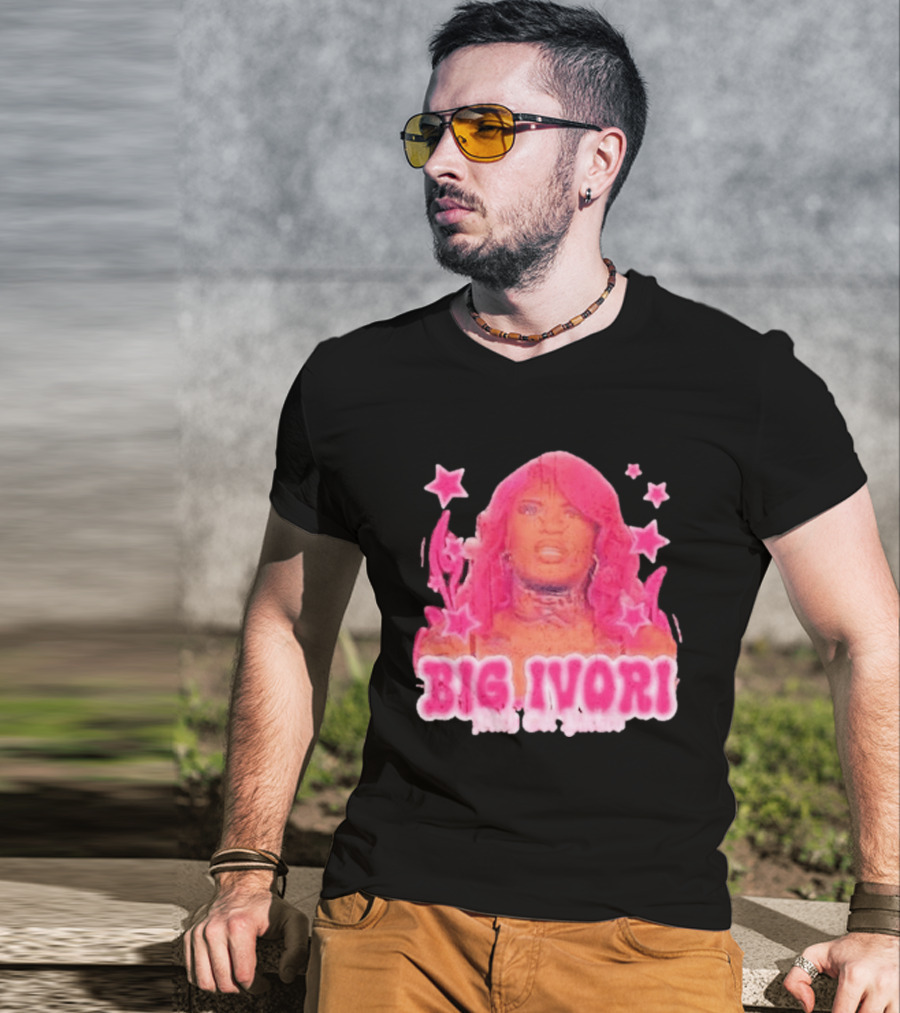 Big Ivori Bitch Got Parked Ivori Minor Stars Retro Pink Aesthetic T-Shirt