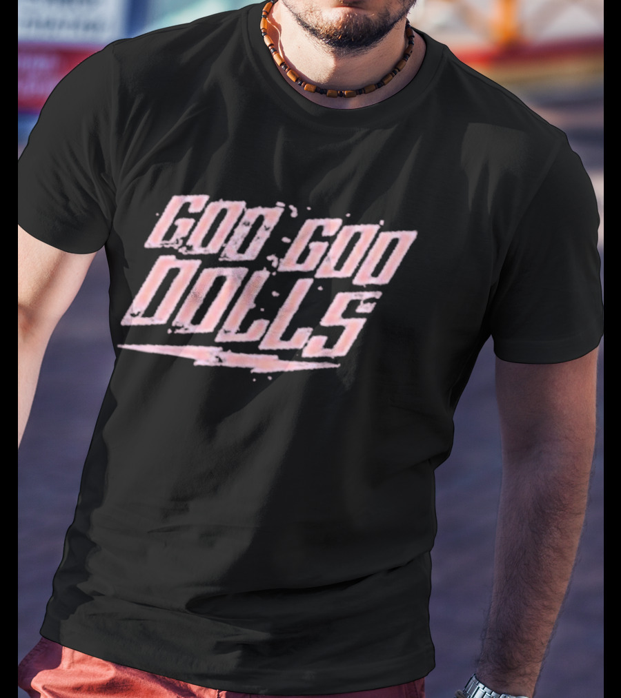 Goo Goo Dolls Lightning Logo Pink T-Shirt