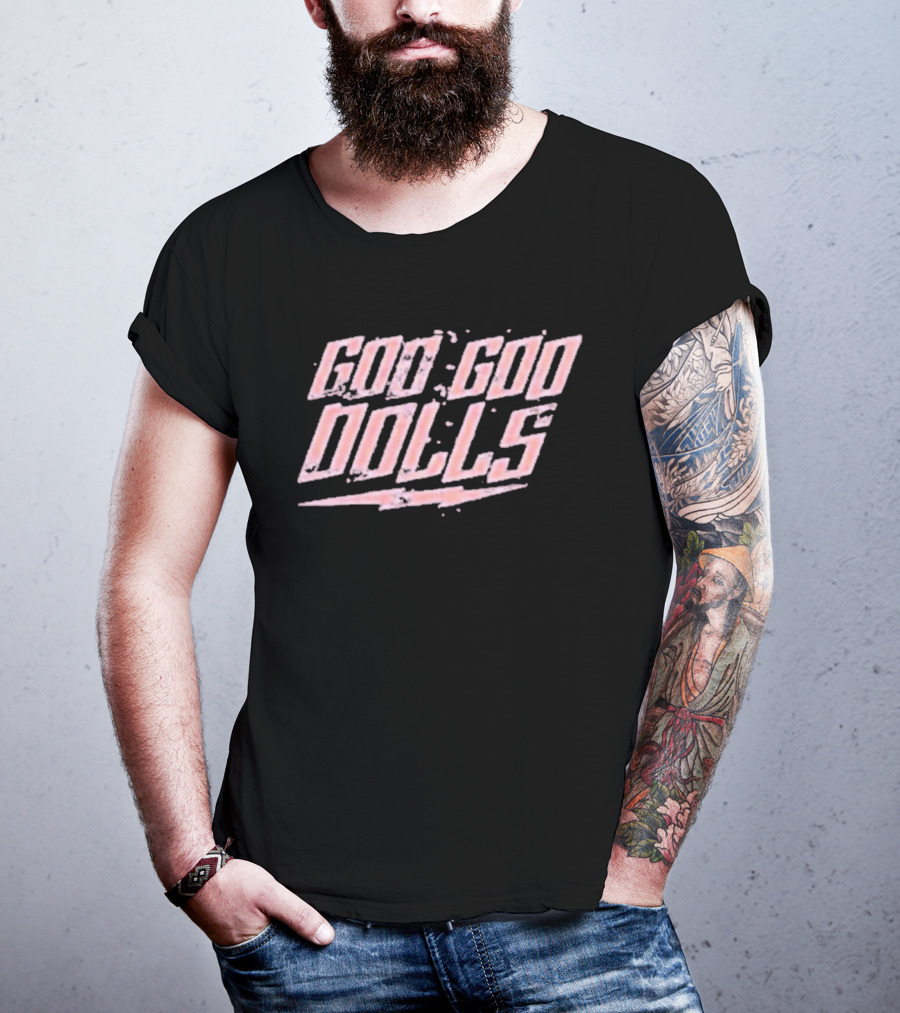 Goo Goo Dolls Lightning Logo Pink T-Shirt