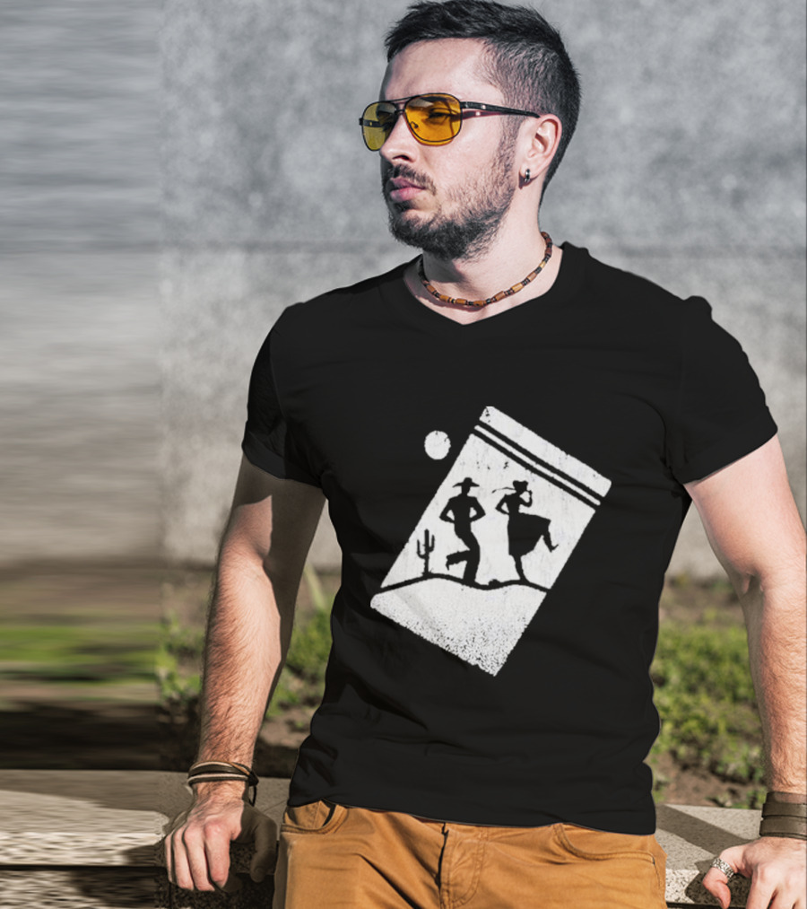 Paul Cauthen Cocaine Country Dancing Silhouette Cowboys Western T-Shirt