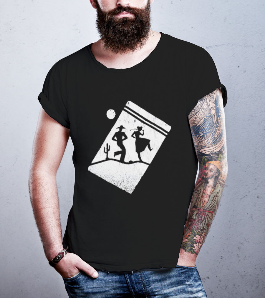 Paul Cauthen Cocaine Country Dancing Silhouette Cowboys Western T-Shirt