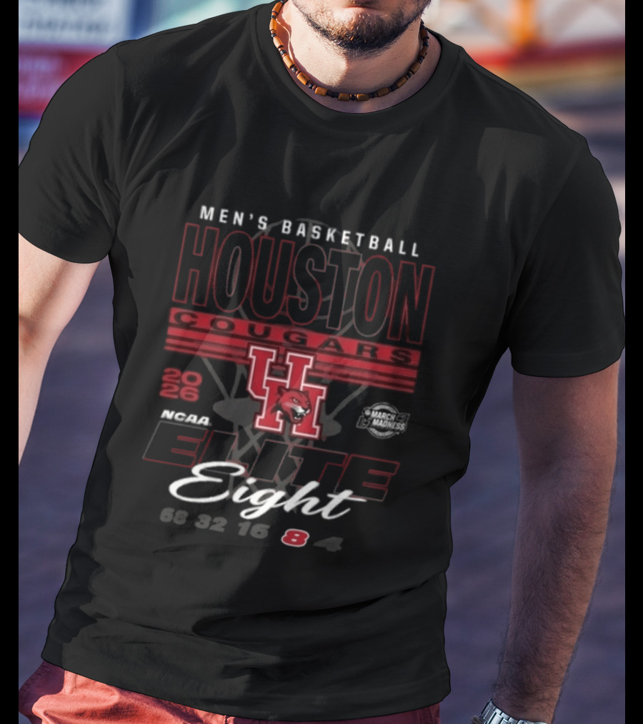 Houston Cougars 2026 Men's Basketball NCAA Elite Eight Bound T-Shirt