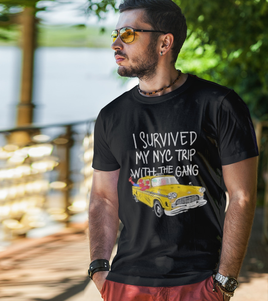 I Survived My NYC Trip With The Gang Spider Perks Taxi Adventure T-Shirt