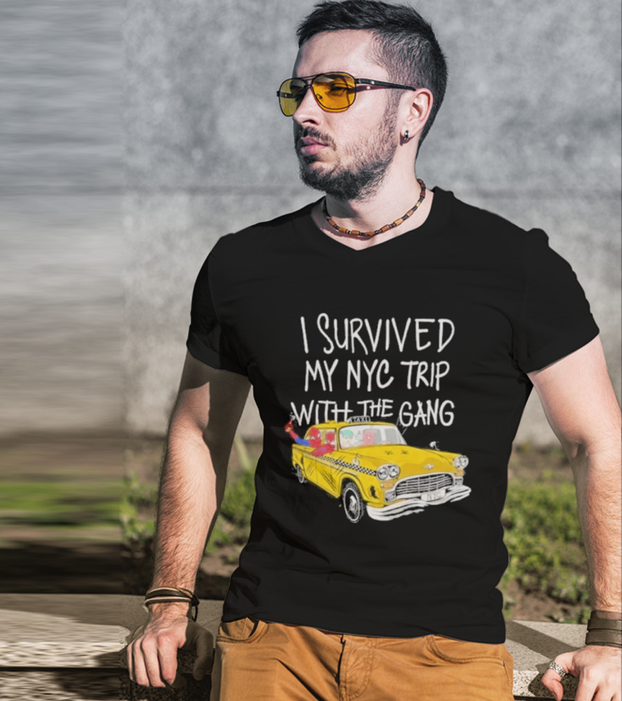 I Survived My NYC Trip With The Gang Spider Perks Taxi Adventure T-Shirt