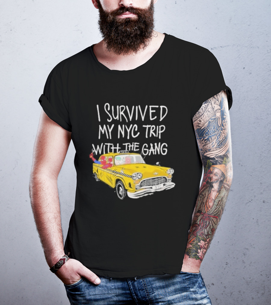 I Survived My NYC Trip With The Gang Spider Perks Taxi Adventure T-Shirt