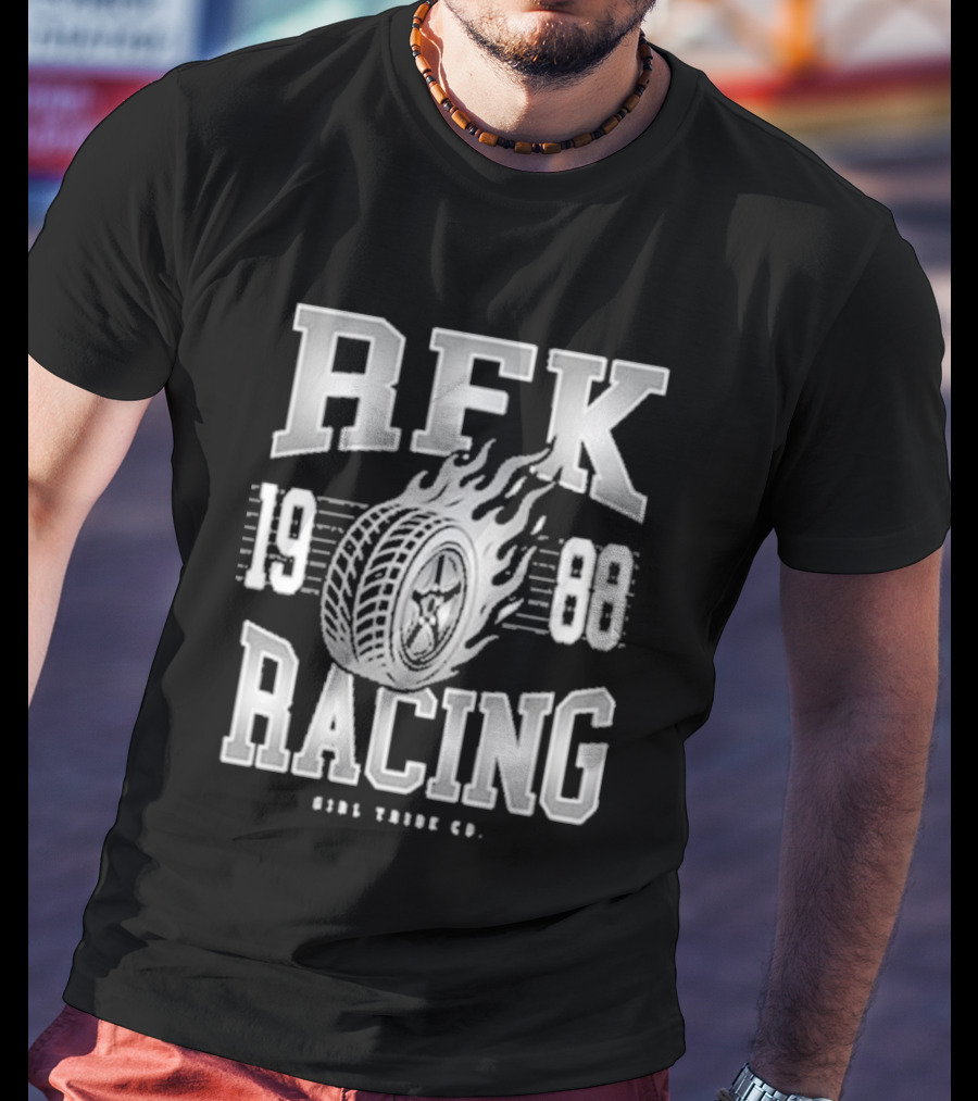 RFK Racing 1988 Flaming Tire 8356 Verde Co T-Shirt