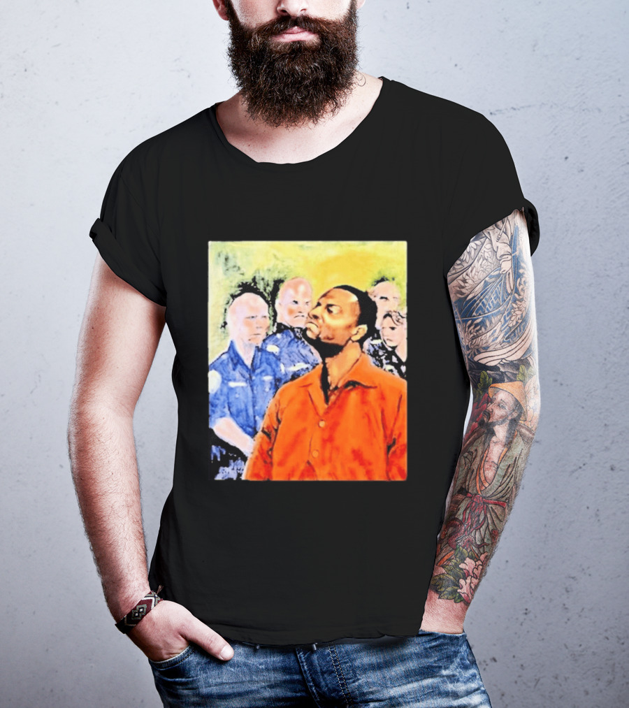 Rodney Hilton Jr Cloutfishing Artwork With Police Officers T-Shirt