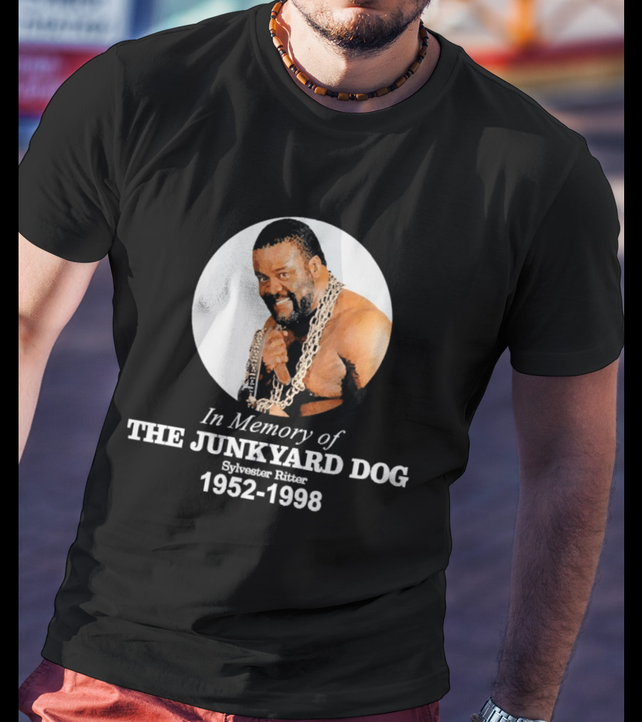 WWE In Memory Of The Junkyard Dog Sylvester Ritter 1952 1998 T-Shirt