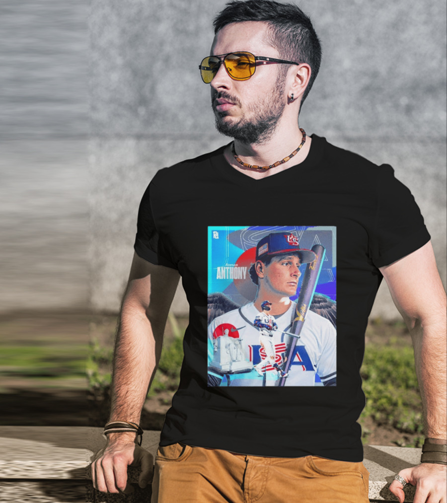 Roman Anthony USA Baseball 2026 World Baseball Classic Team Player T-Shirt