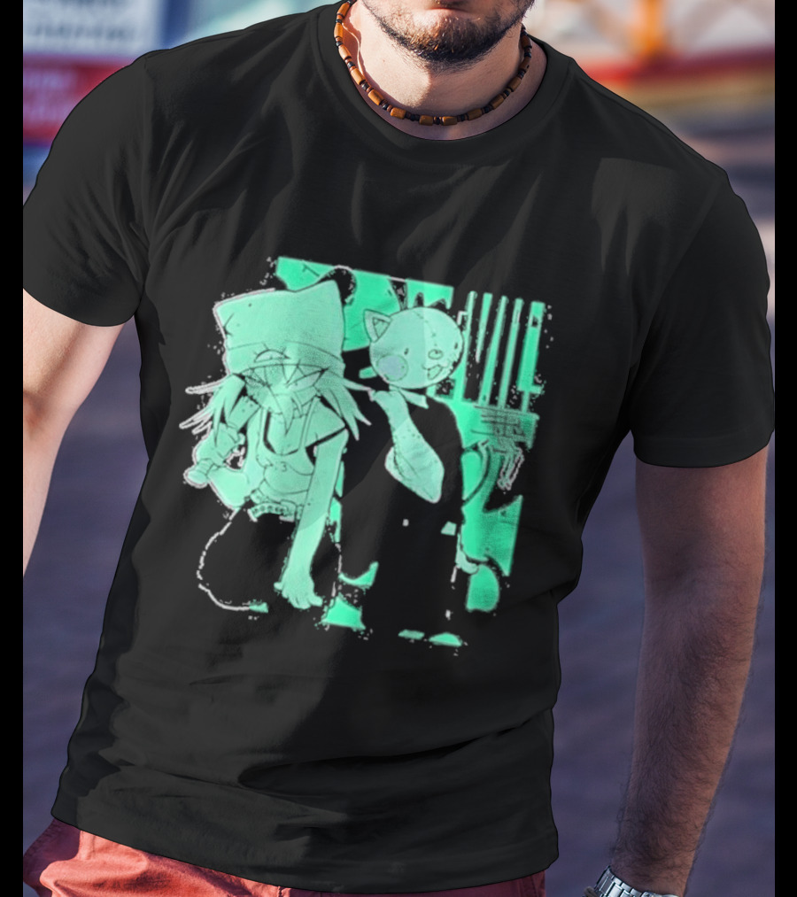 Issbrokie Woke Up In A Bad Mood Glow In The Dark Cat T-Shirt
