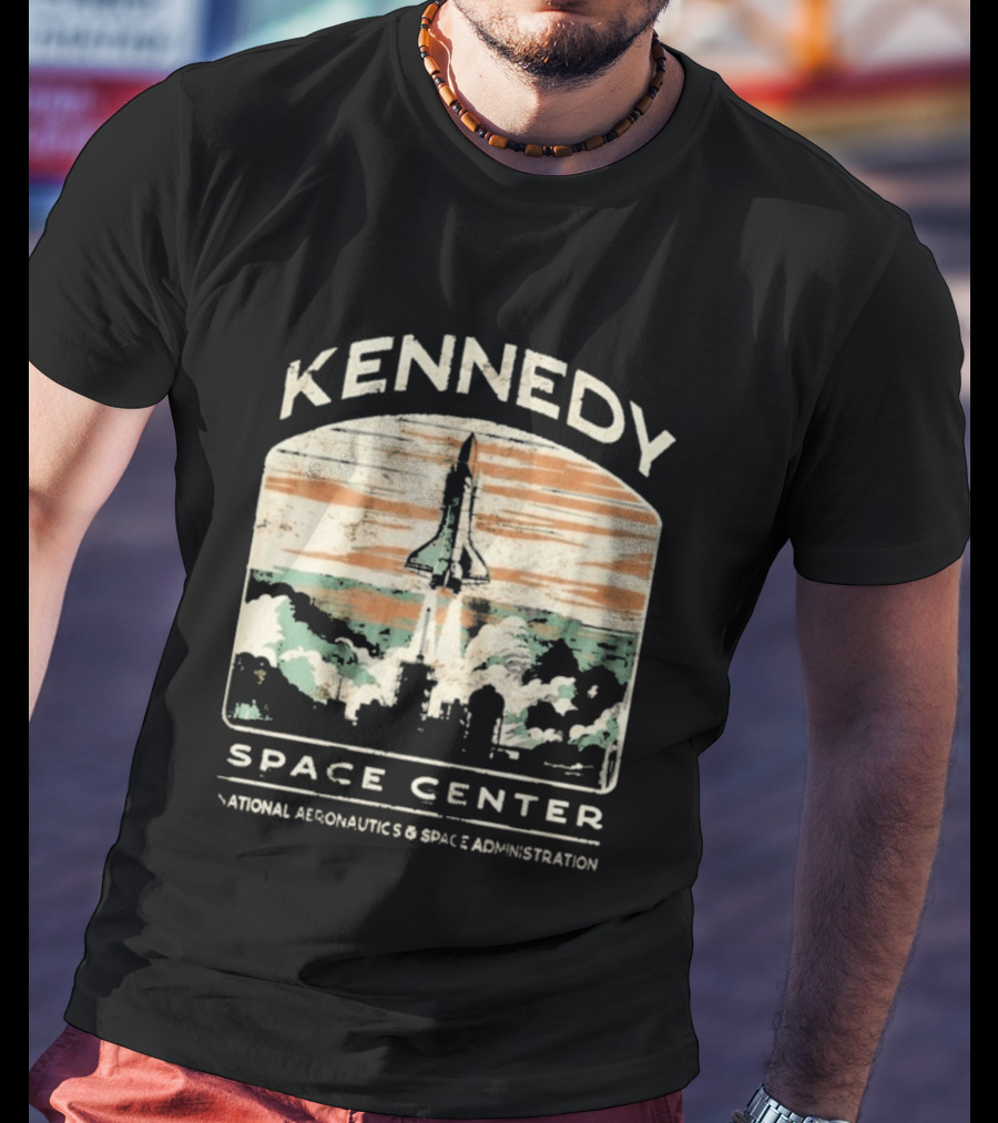 Kennedy Space Center Shuttle Launch NASA Vintage National Aeronautics And Space Administration T-Shirt