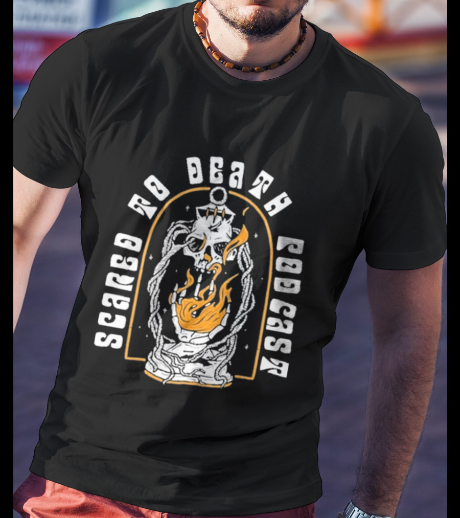 Scared To Death Podcast Eternal Lantern Flame T-Shirt