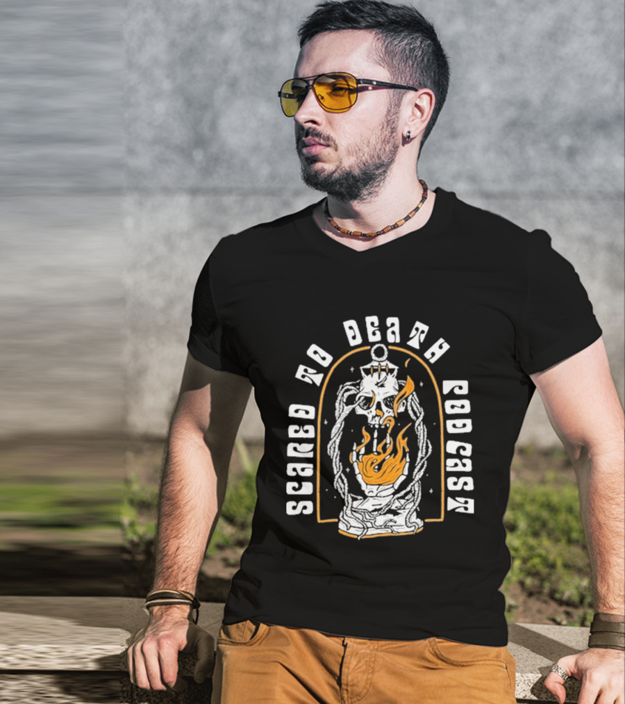 Scared To Death Podcast Eternal Lantern Flame T-Shirt