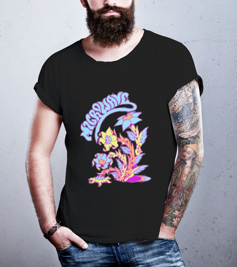 Microwave Psychedelic Floral T-Shirt