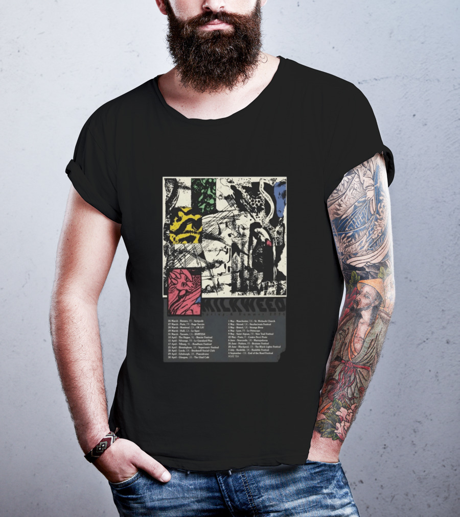 Milkweed Spring Summer Tour 2026 Rennes Paris Montpellier Stroud Bristol 28 March 29 June T-Shirt