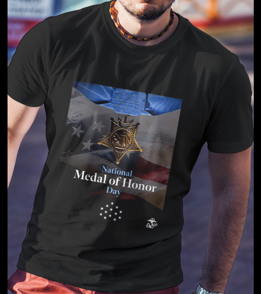 National Medal Of Honor Day U.S. Marine Corps Cpl Abigail Hutcheson T-Shirt