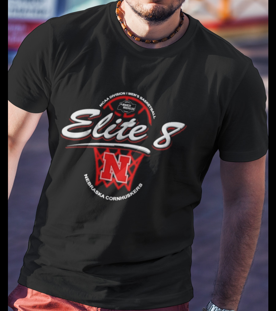 Nebraska Cornhuskers 2026 Elite 8 NCAA Men's Basketball Tournament March Madness T-Shirt