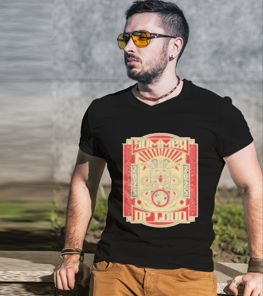 Summer 2025 Loud Festival Vibrant Red Dragon Speaker T-Shirt