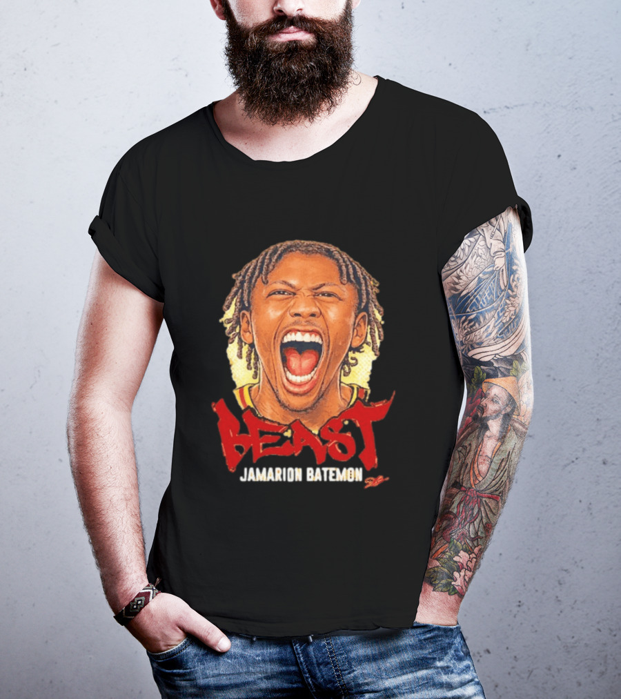 Iowa State Cyclones The Beast Jamarion Batemon Scream Big Head T-Shirt