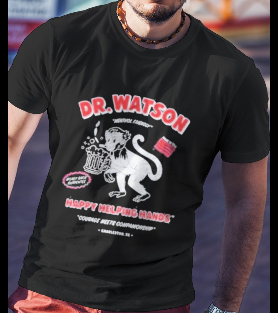 Dr. Watson Happy Helping Hands Monkey The Righteous Gemstones T-Shirt