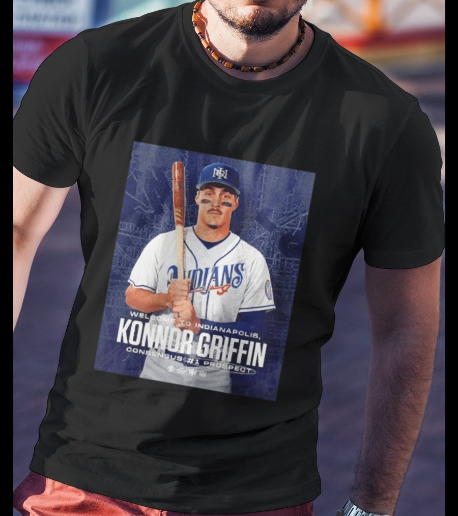 Welcome To Indianapolis Konnor Griffin Consensus #1 Prospect Indians Baseball T-Shirt