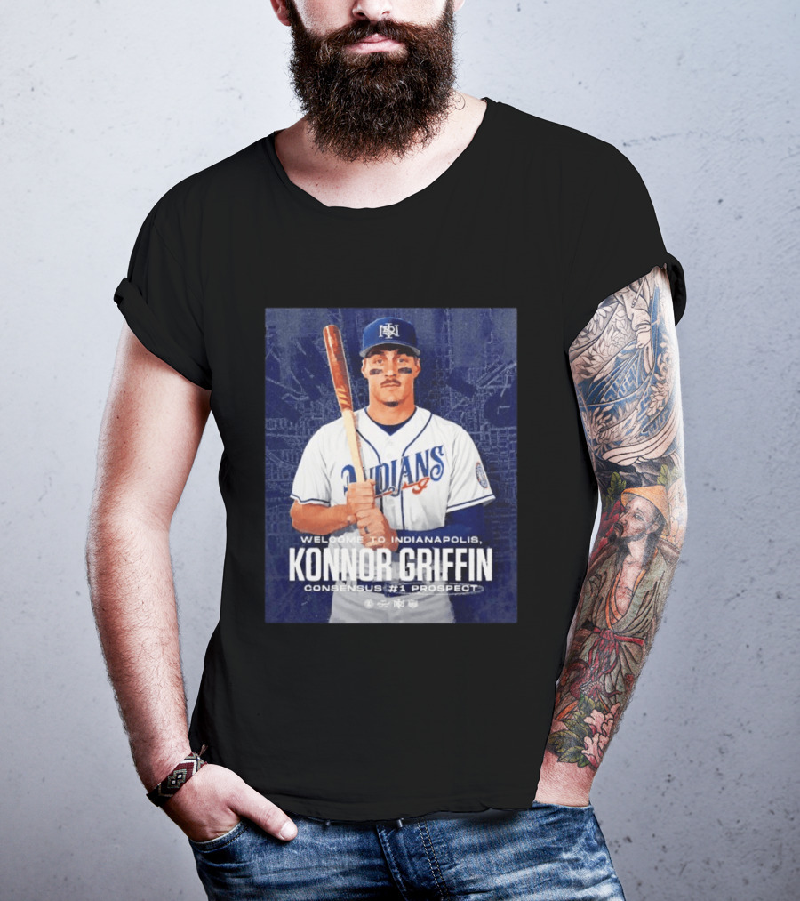 Welcome To Indianapolis Konnor Griffin Consensus #1 Prospect Indians Baseball T-Shirt