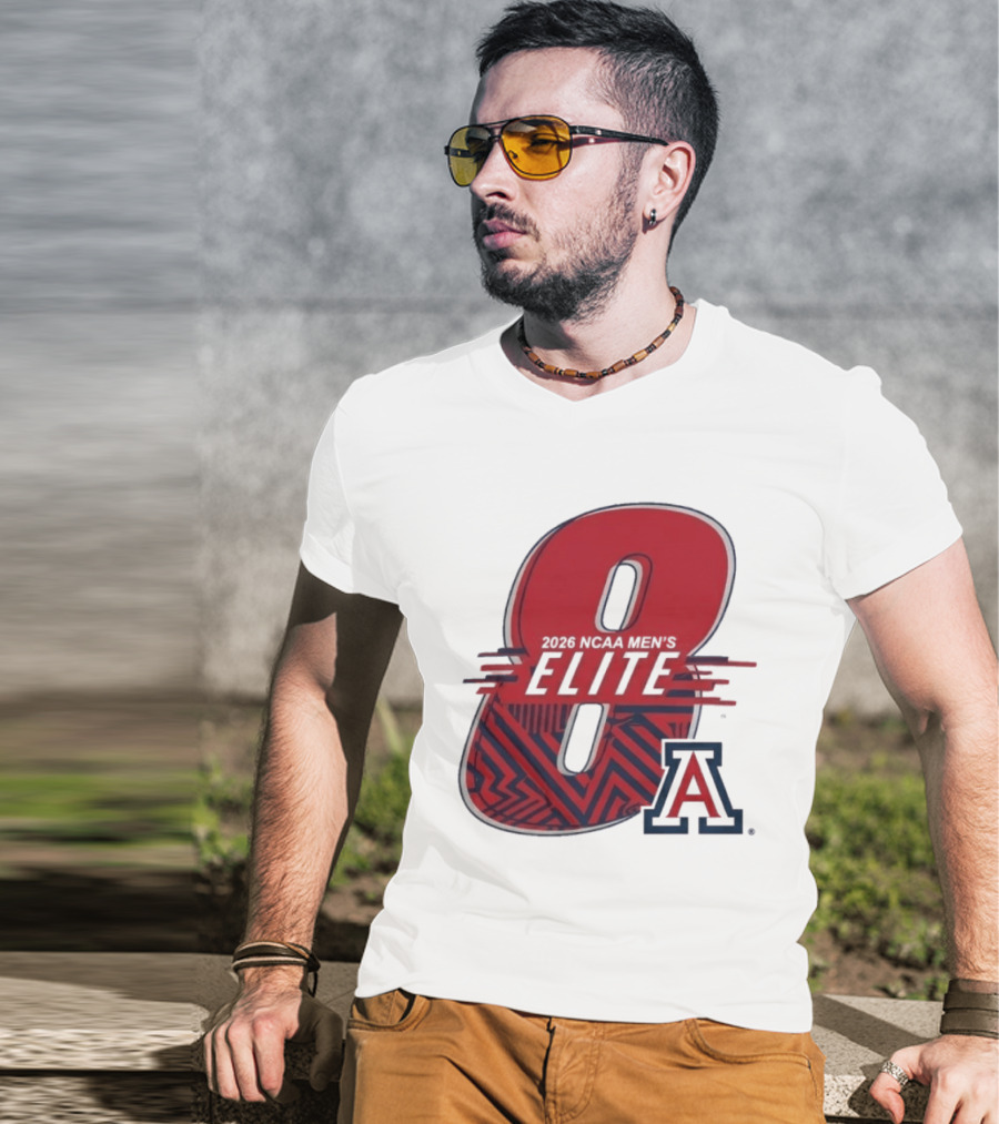 2026 NCAA Men's Elite 8 Arizona Wildcats Basketball T-Shirt