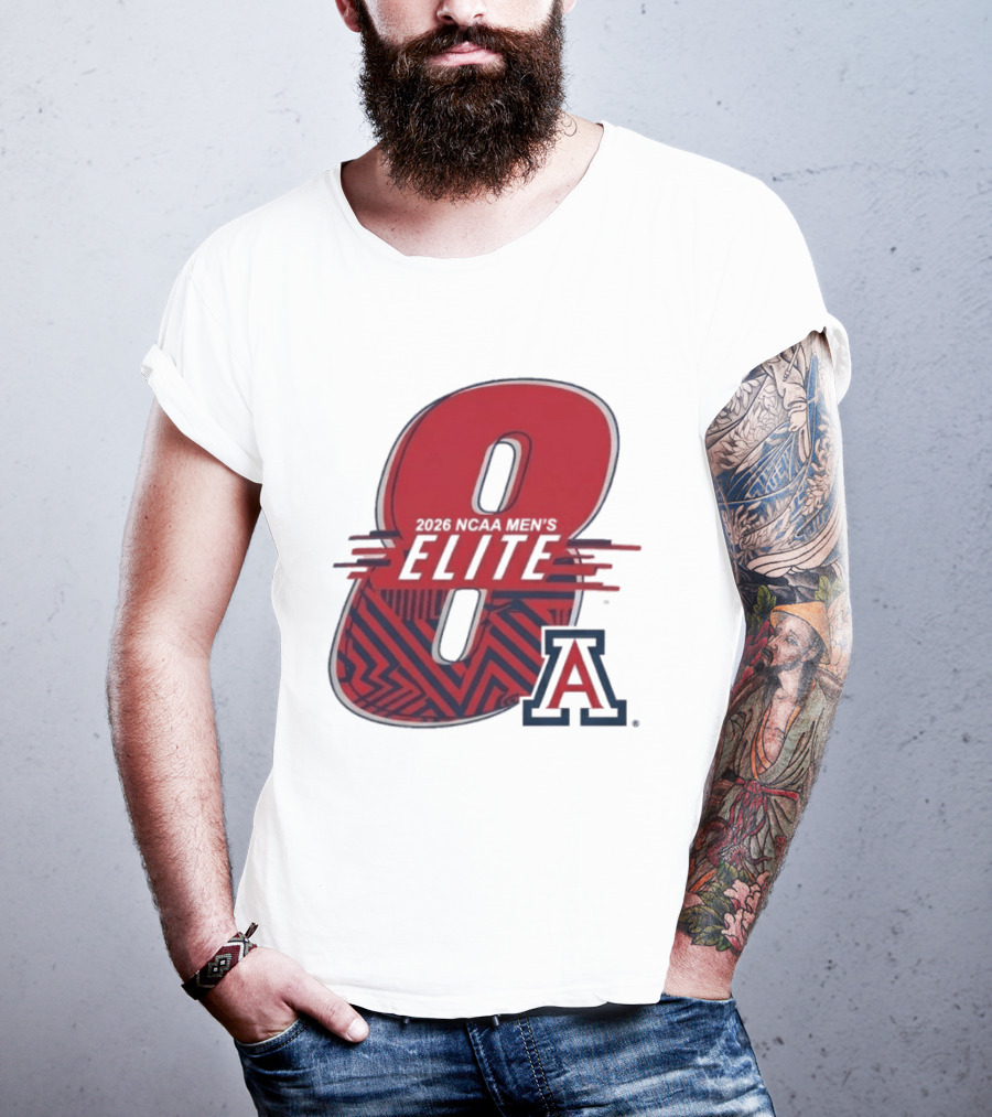 2026 NCAA Men's Elite 8 Arizona Wildcats Basketball T-Shirt