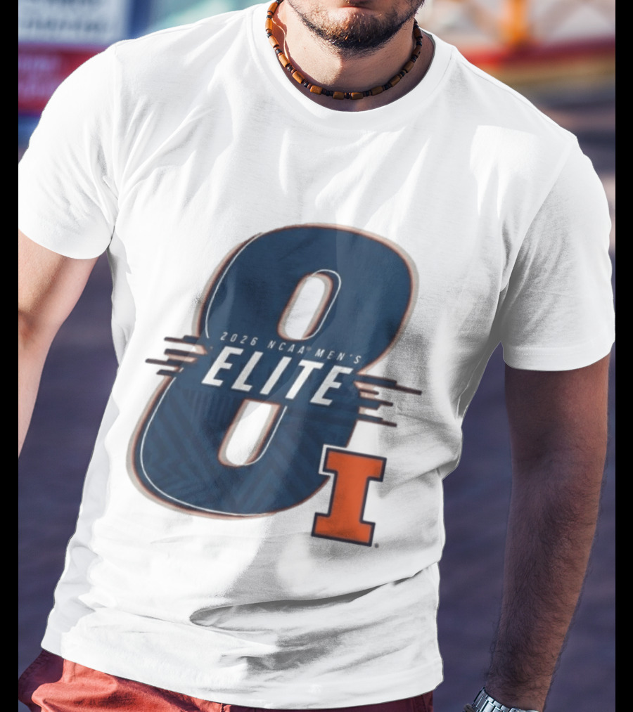 2026 NCAA Men's Elite 8 Illinois Fighting Illini I T-Shirt