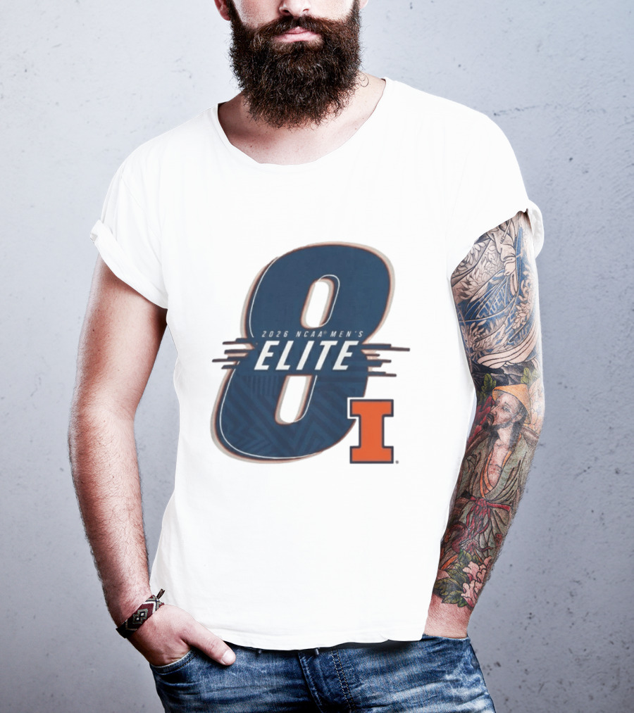 2026 NCAA Men's Elite 8 Illinois Fighting Illini I T-Shirt