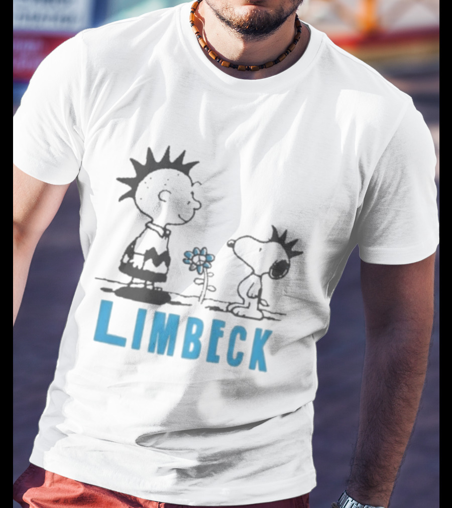 Peanuts Snoopy Punk Charlie Brown Limbeck Flower T-Shirt