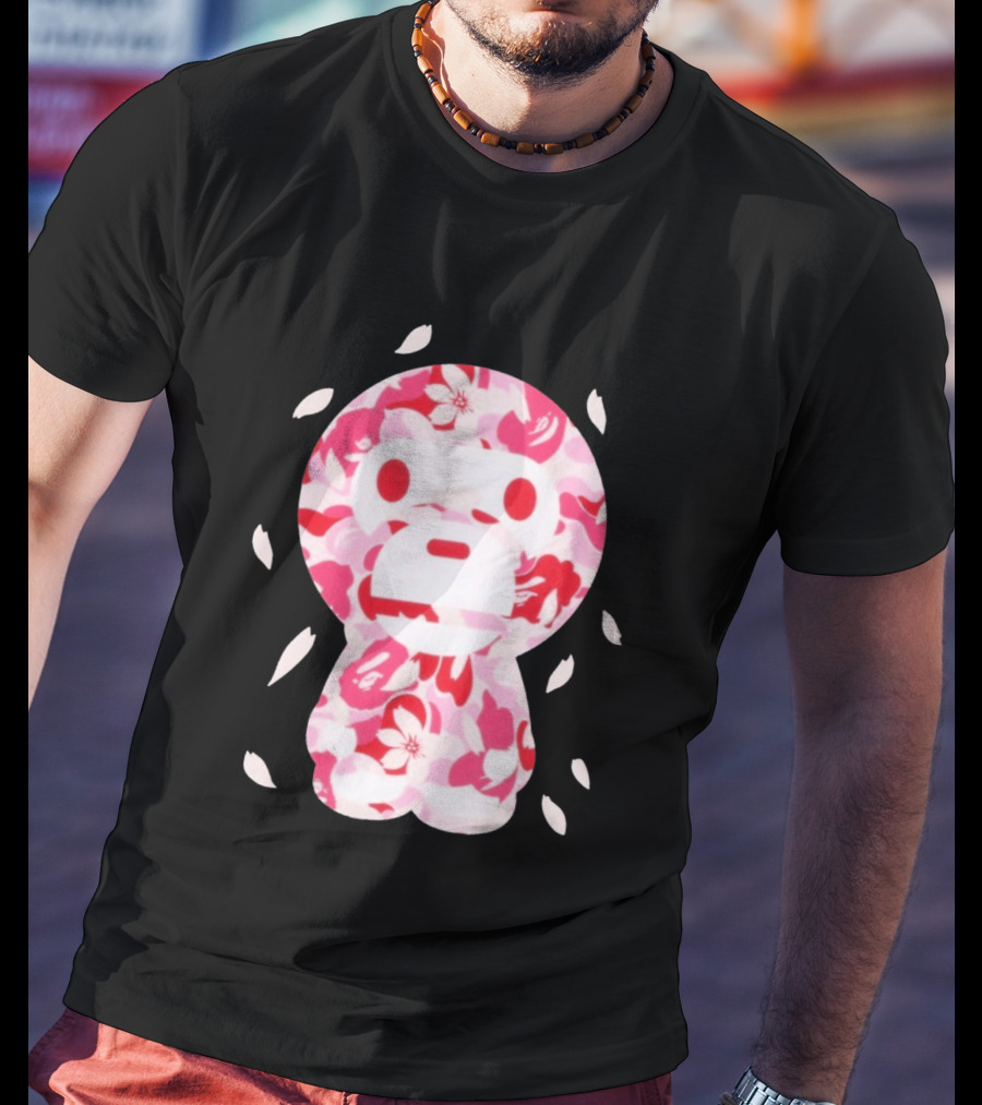 Abc Sakura Camo Baby Milo Cropped Blossom Series T-Shirt