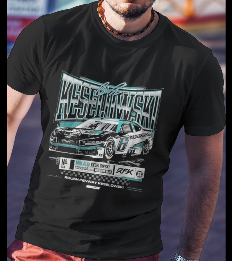 Brad Keselowski RFK Racing Nascar Downforce Car T-Shirt