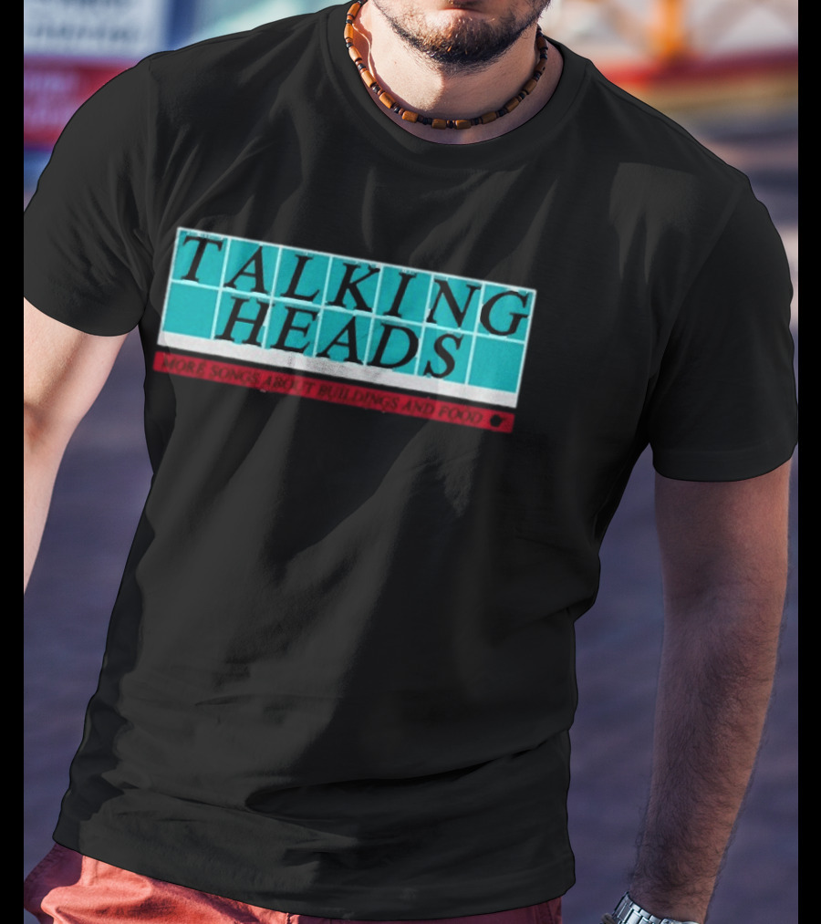 Talking Heads More Songs About Buildings And Food Tiled Block T-Shirt