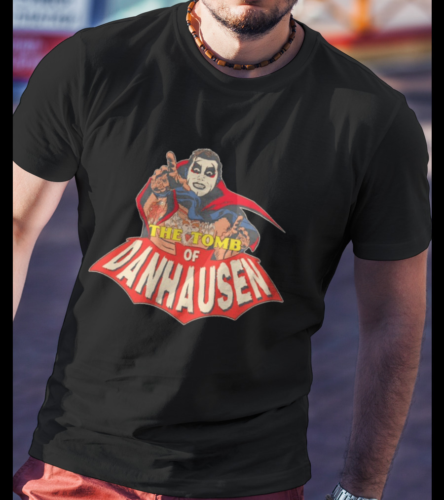 The Tomb Of Danhausen WWE Comic Style Iconic Figure T-Shirt