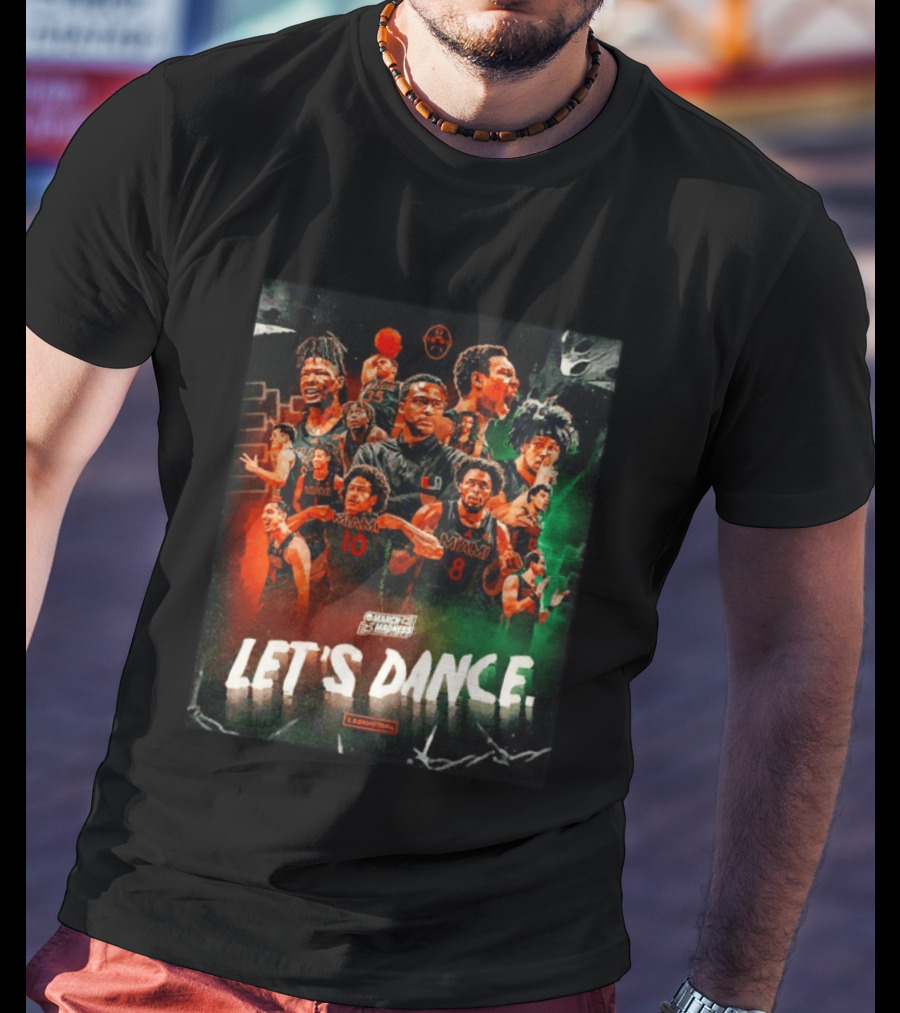 Miami Hurricanes Basketball Let's Dance March Madness Players T-Shirt