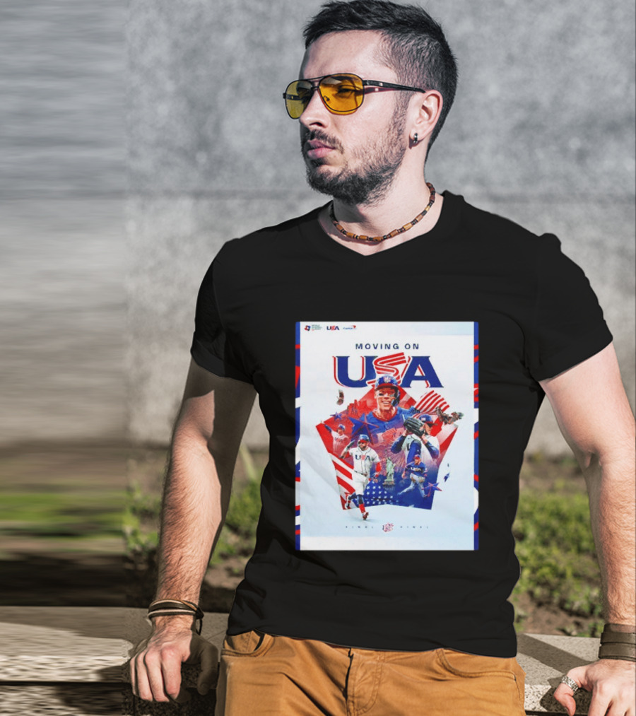 Moving On USA World Baseball Classic 2026 Team USA Final Player T-Shirt