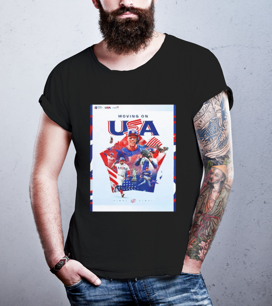 Moving On USA World Baseball Classic 2026 Team USA Final Player T-Shirt