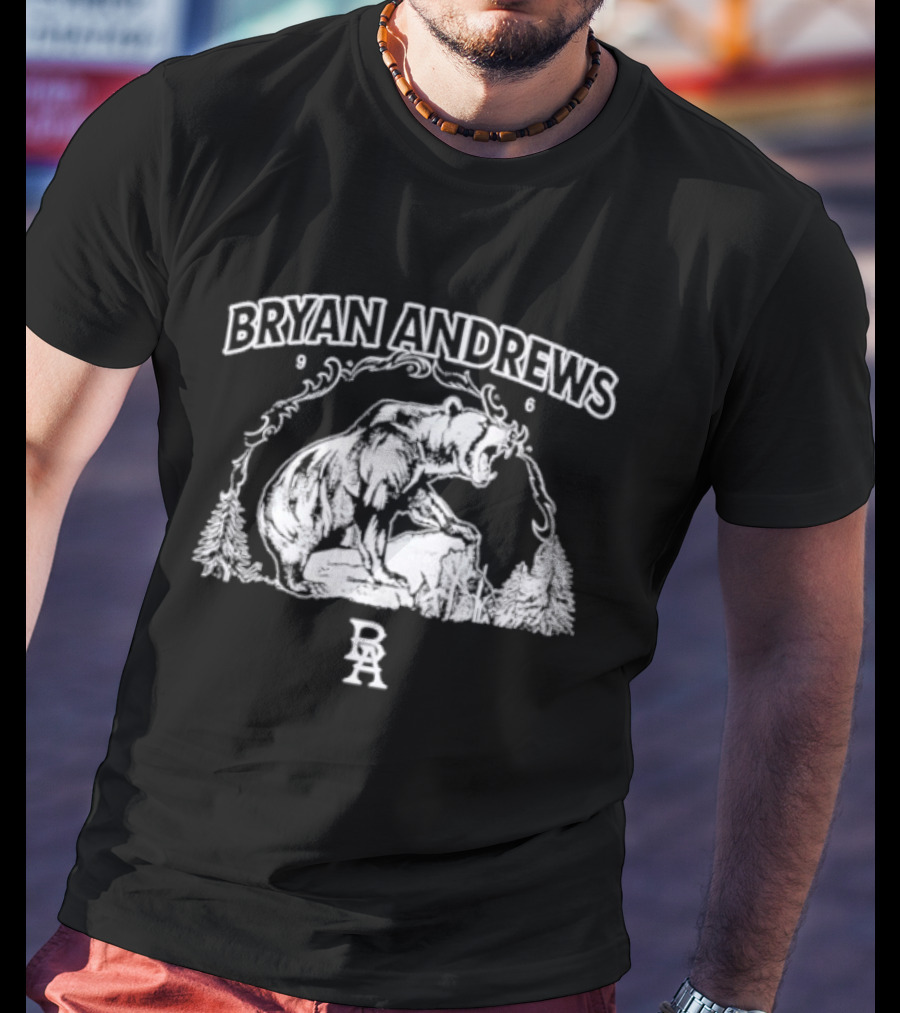 Bryan Andrews Bear Wilderness Scene T-Shirt