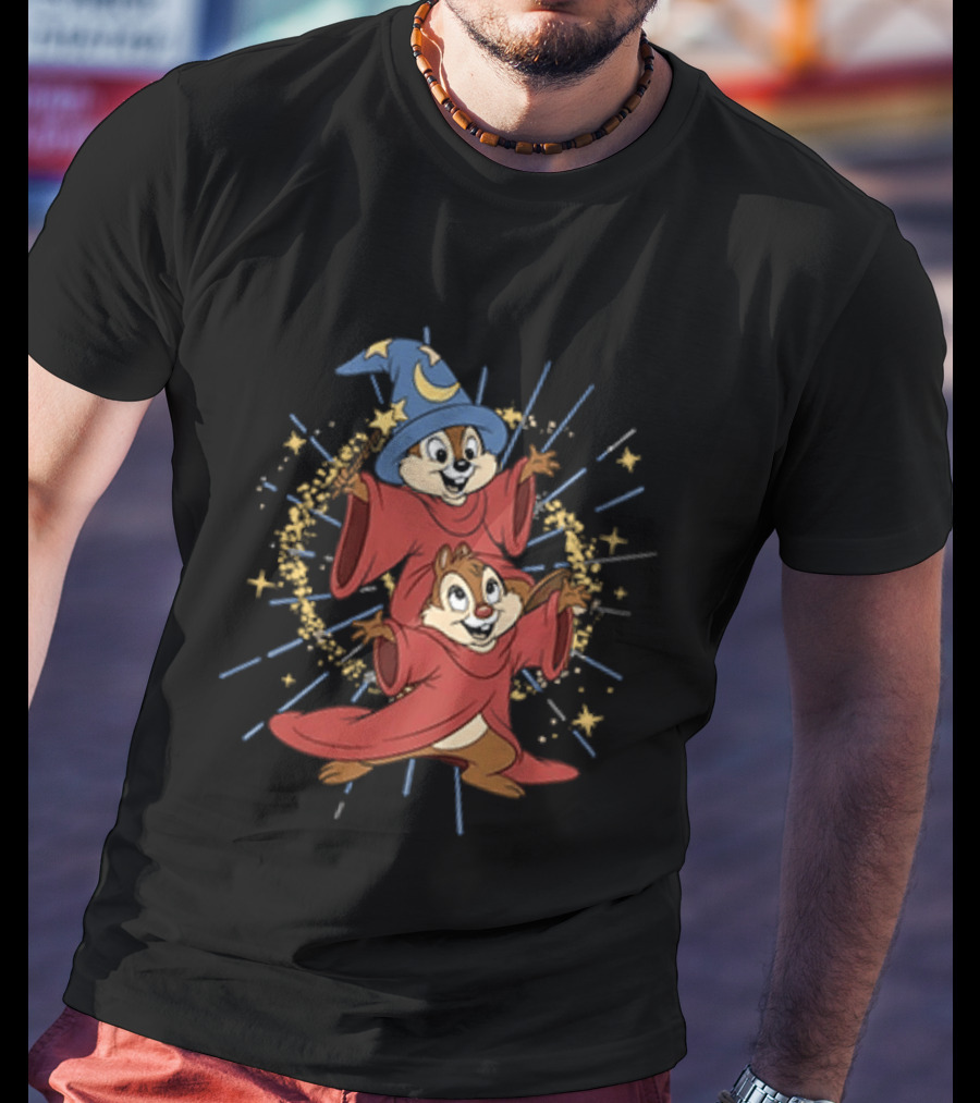 Chip And Dale Sorcerer Magic Disney T-Shirt