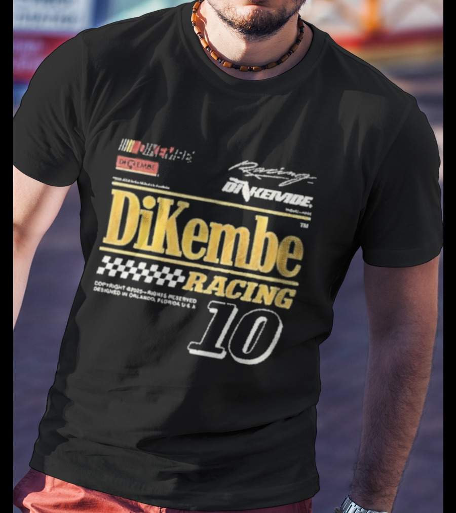 DiKembe Racing Gainesville Orlando Florida Number 10 T-Shirt