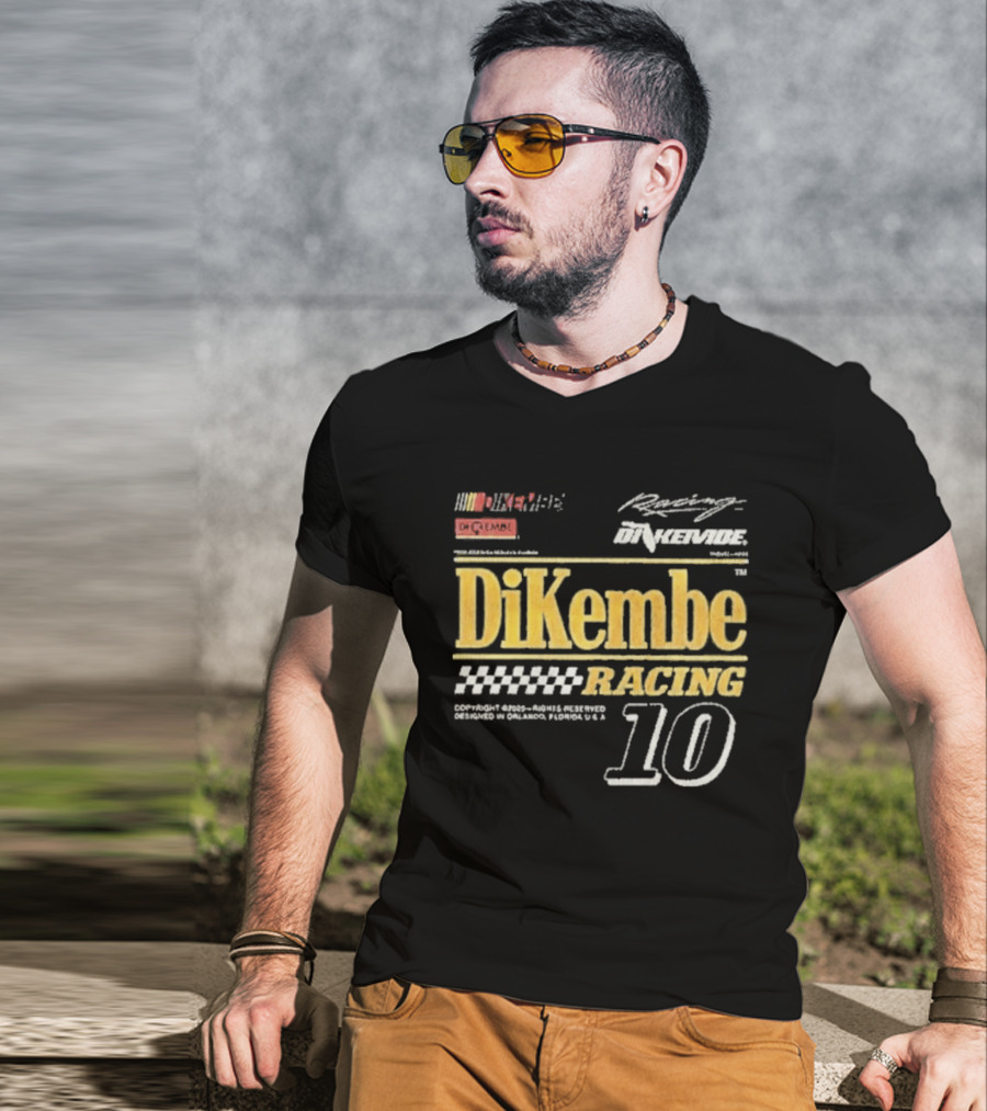 DiKembe Racing Gainesville Orlando Florida Number 10 T-Shirt