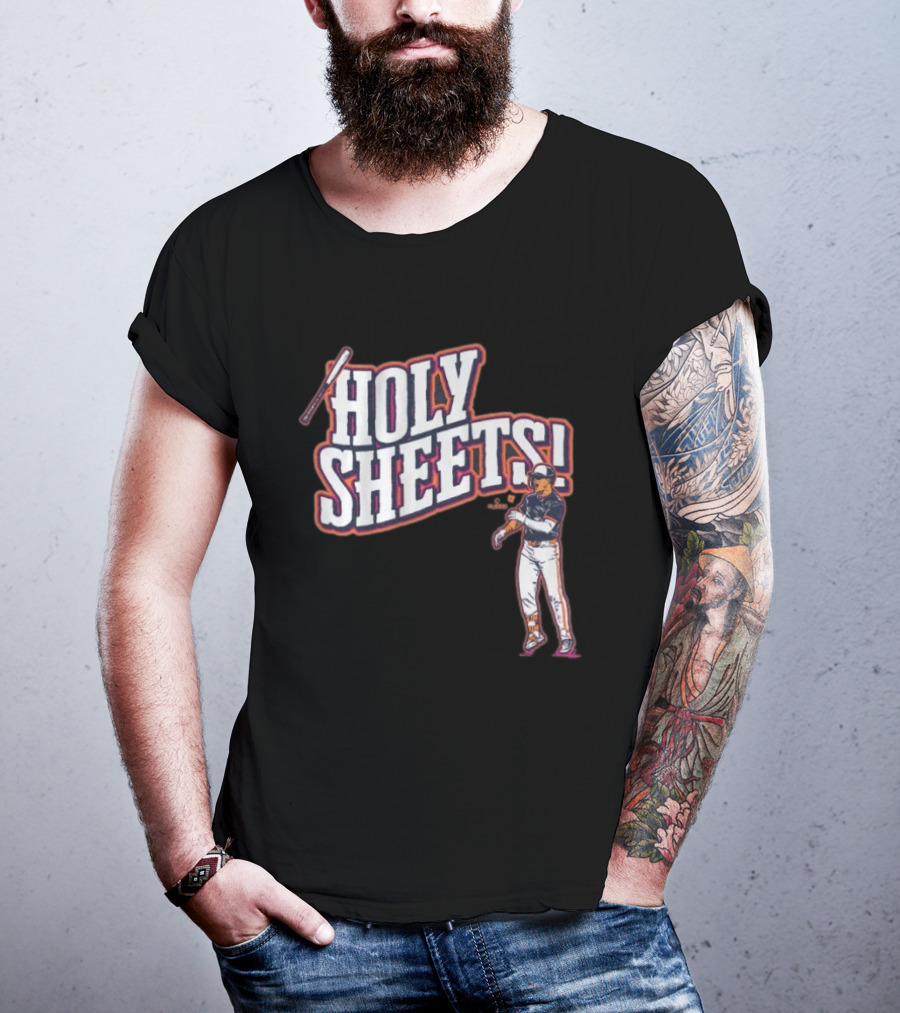 Gavin Sheets Holy Sheets Bat Toss Baseball Player T-Shirt