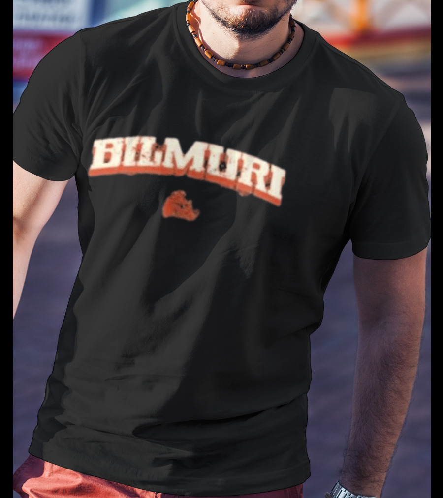 Bilmuri Splatter Arch With Bulldog Motif T-Shirt