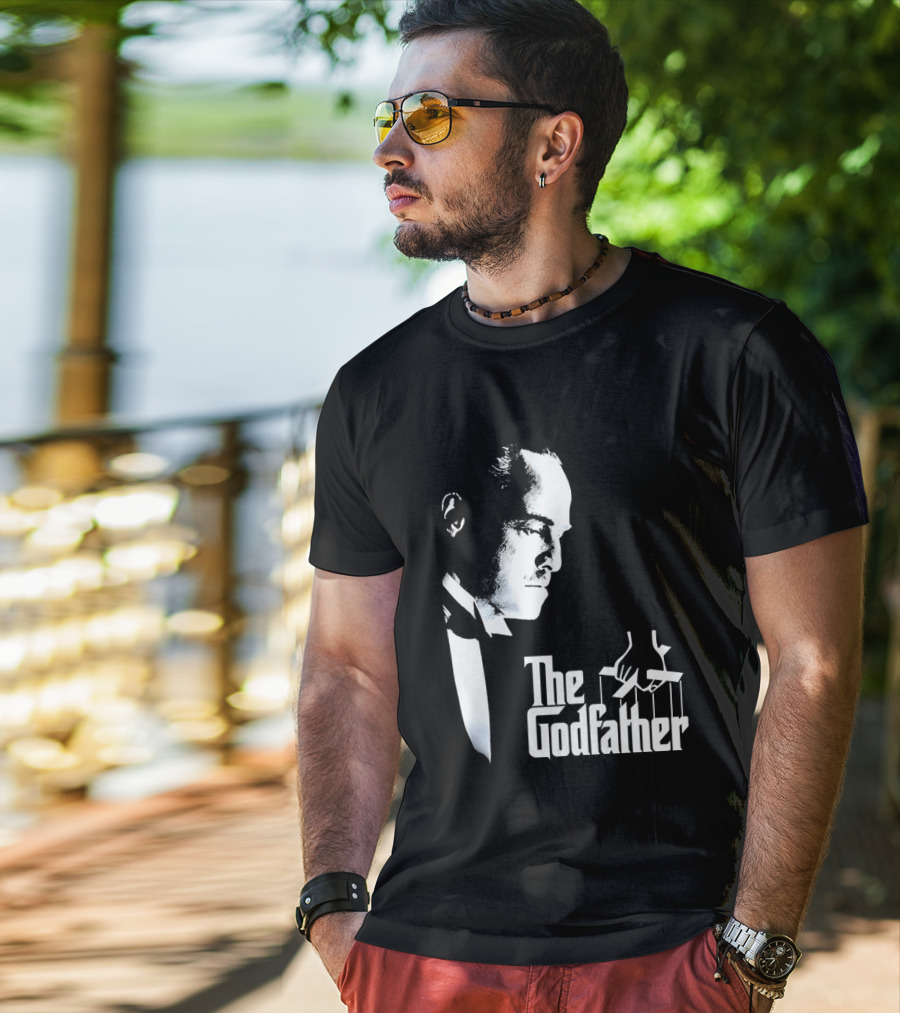 The Godfather Vito Corleone Iconic Movie Character Font T-Shirt