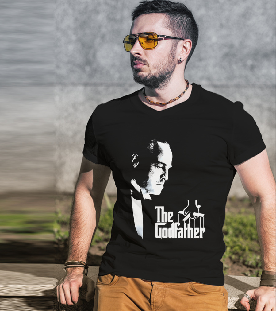 The Godfather Vito Corleone Iconic Movie Character Font T-Shirt