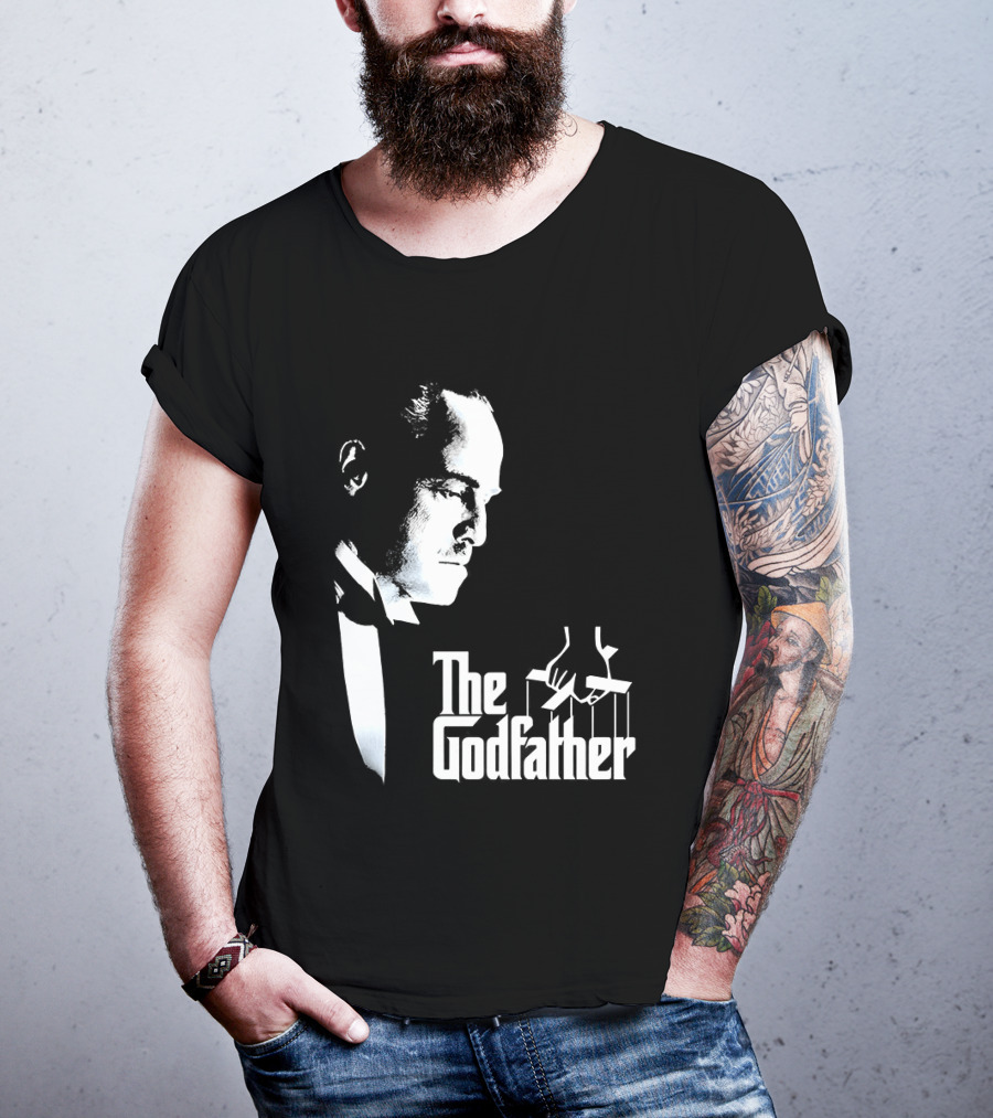 The Godfather Vito Corleone Iconic Movie Character Font T-Shirt