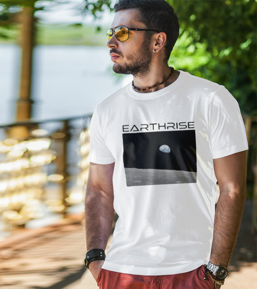 Artemis Mission Earthrise Moon View T-Shirt