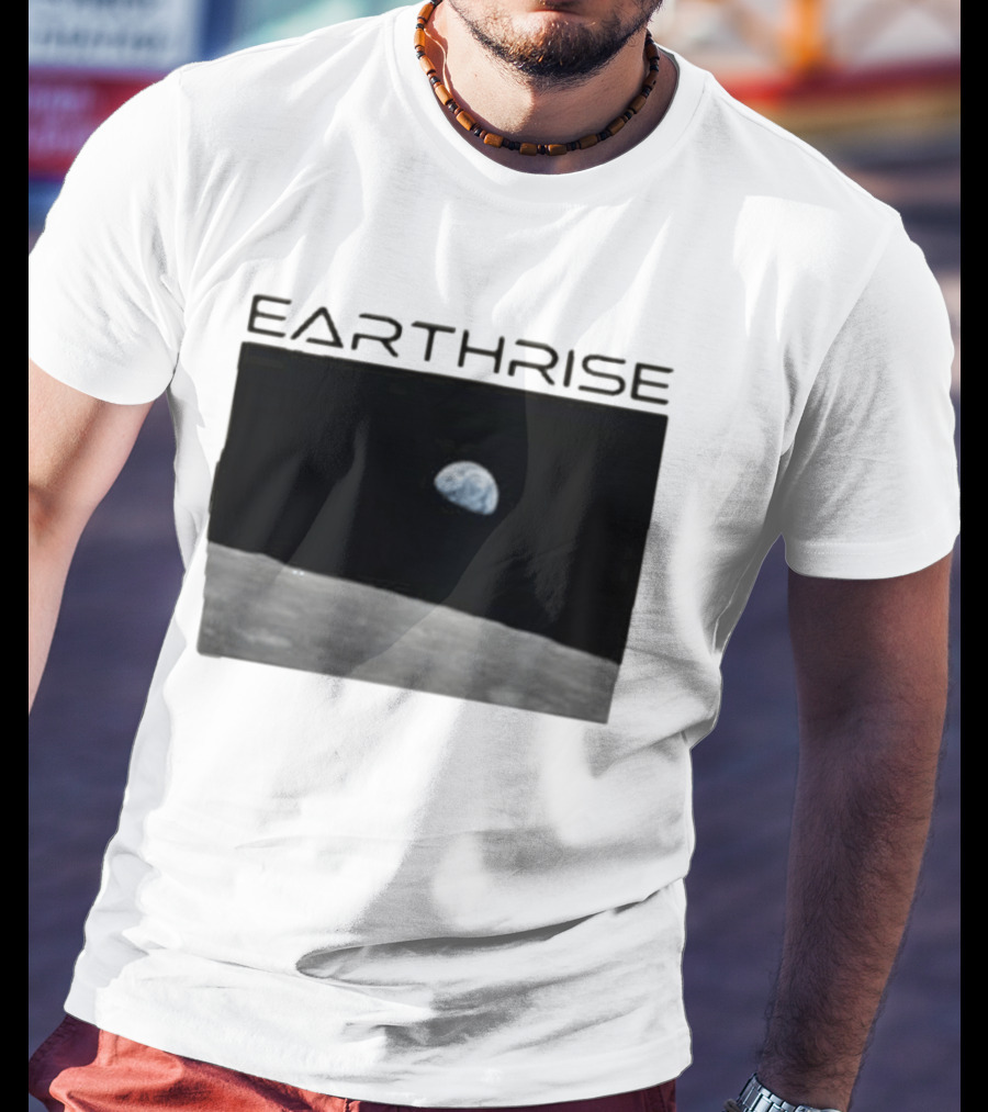 Artemis Mission Earthrise Moon View T-Shirt