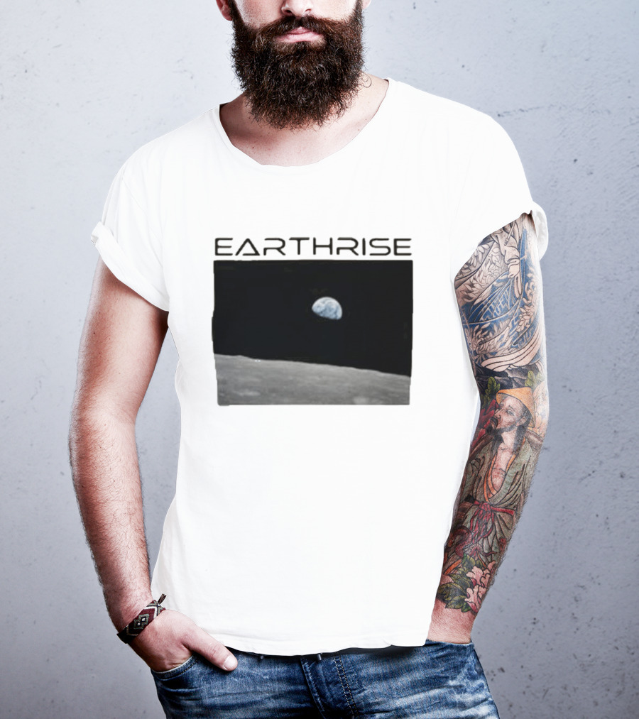 Artemis Mission Earthrise Moon View T-Shirt
